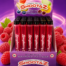 Raspberry alcoholic test tubes box of 36